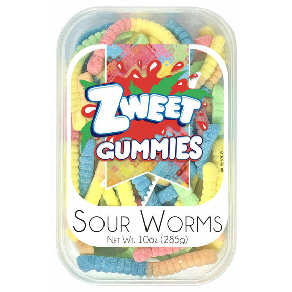 Zweet Neon Gummy Sour Worms