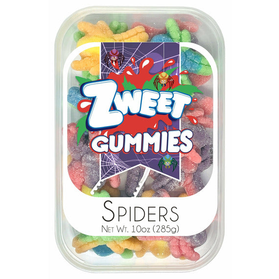 Zweet Sour Gummy Neon Spiders