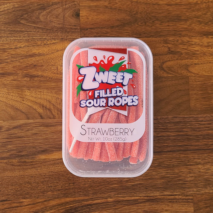 Zweet Sour Strawberry Filled Ropes
