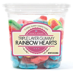 Nancy Adams Triple Layer Rainbow Hearts