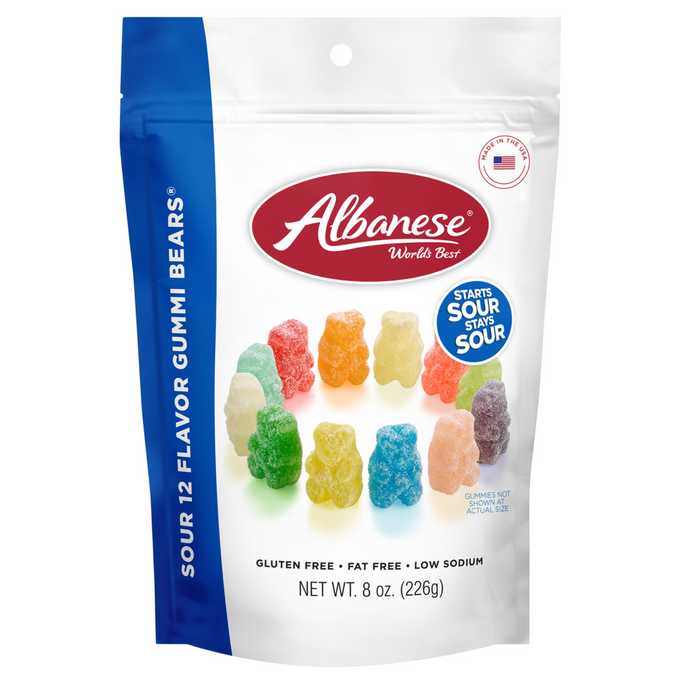 Sour 12 Flavor Gummi Bears