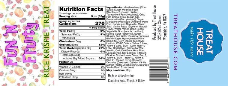 Treat House | Jumbo 6oz Fun 'N Fruity Rice Krispie Treat