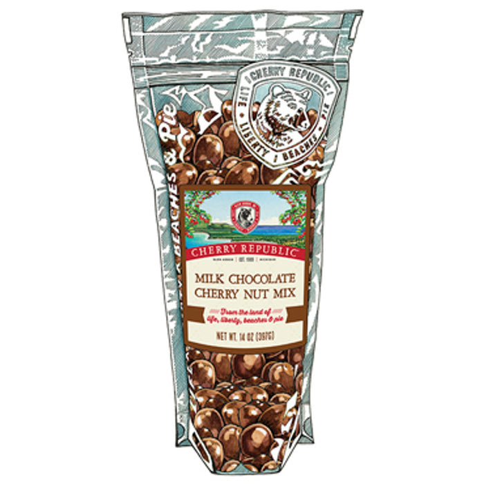 Milk Chocolate Cherry Nut Mix 8oz